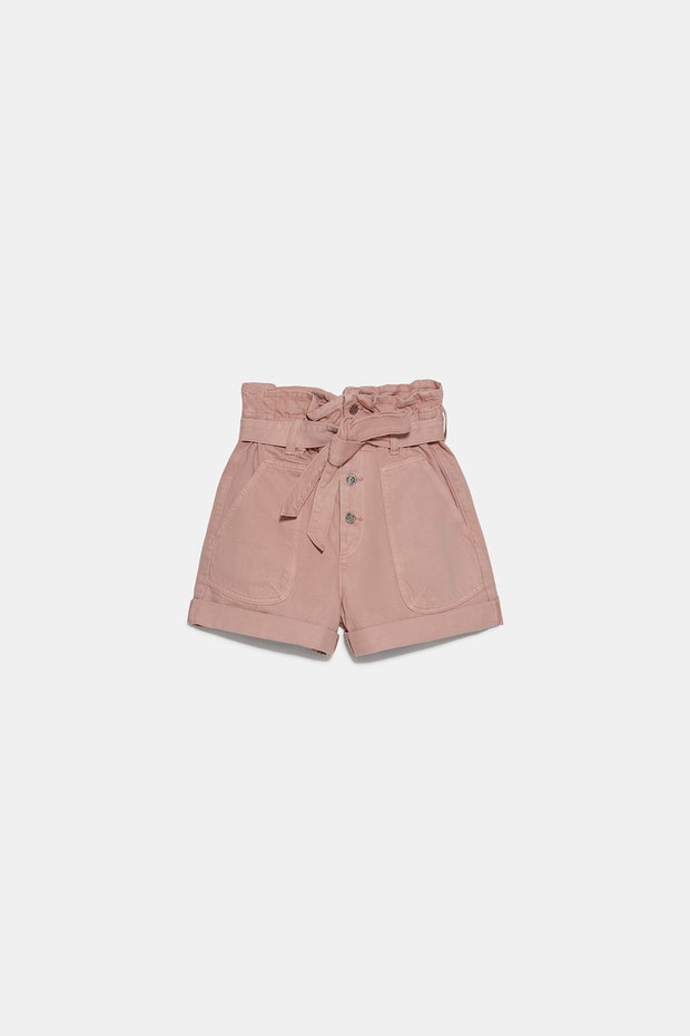 Szorty z wysokim stanem, Zara, 89,90 zł