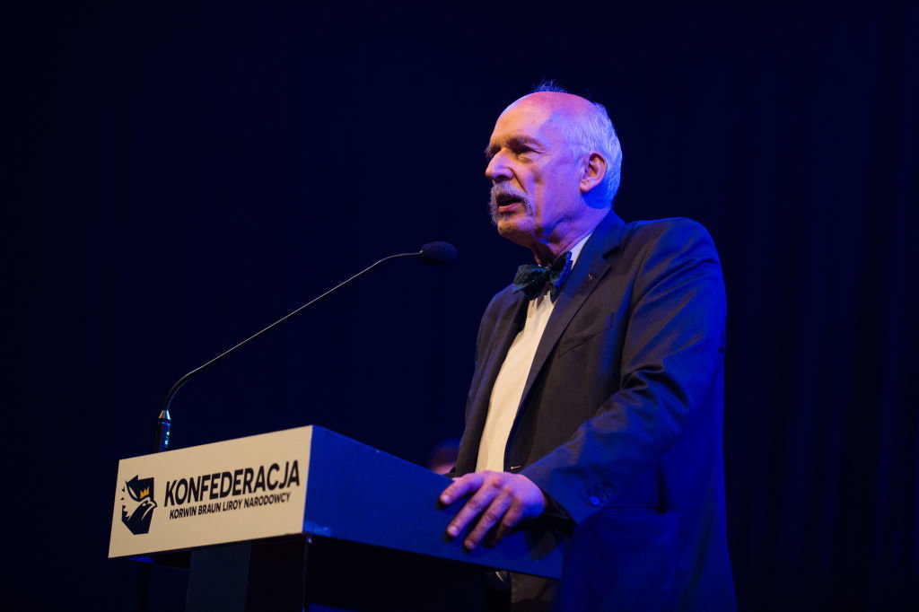 Janusz Korwin-Mikke chciałby odebrać kobietom prawo do głosowania. Ciekawe, co na to wyborczynie Konfederacji