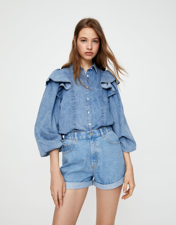 Jeansowe szorty, Pull & Bear, 89,90 zł
