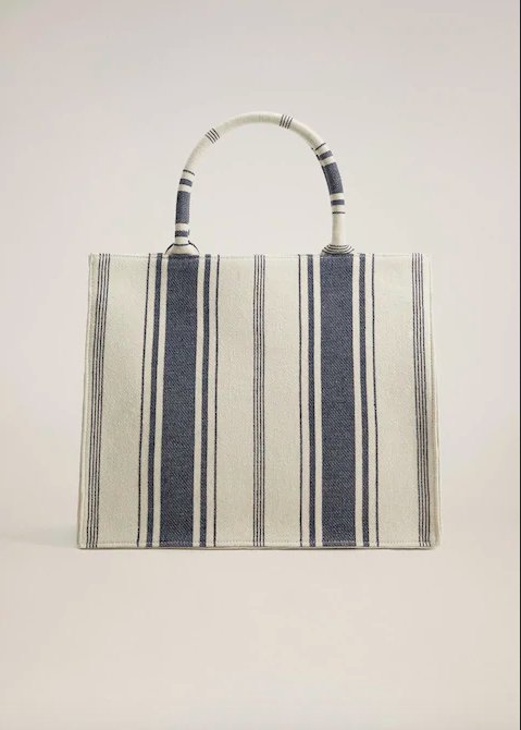 Haftowana torba shopper Mango, 69,90 zł