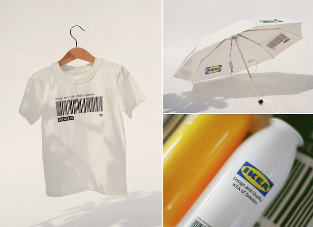 Linia EFTERTRÄDA to też dodatki, czyli parasol i butelka na wodę.