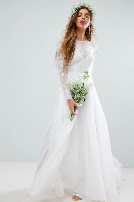 Suknia ślubna, ASOS, 519 zł