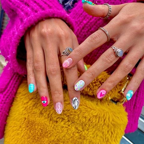 Mismatched Nail – najpiękniejsze inspiracje z Instagramu