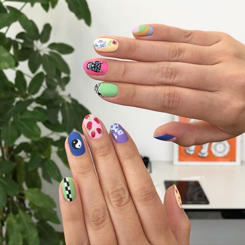 Mismatched Nail – najpiękniejsze inspiracje z Instagramu