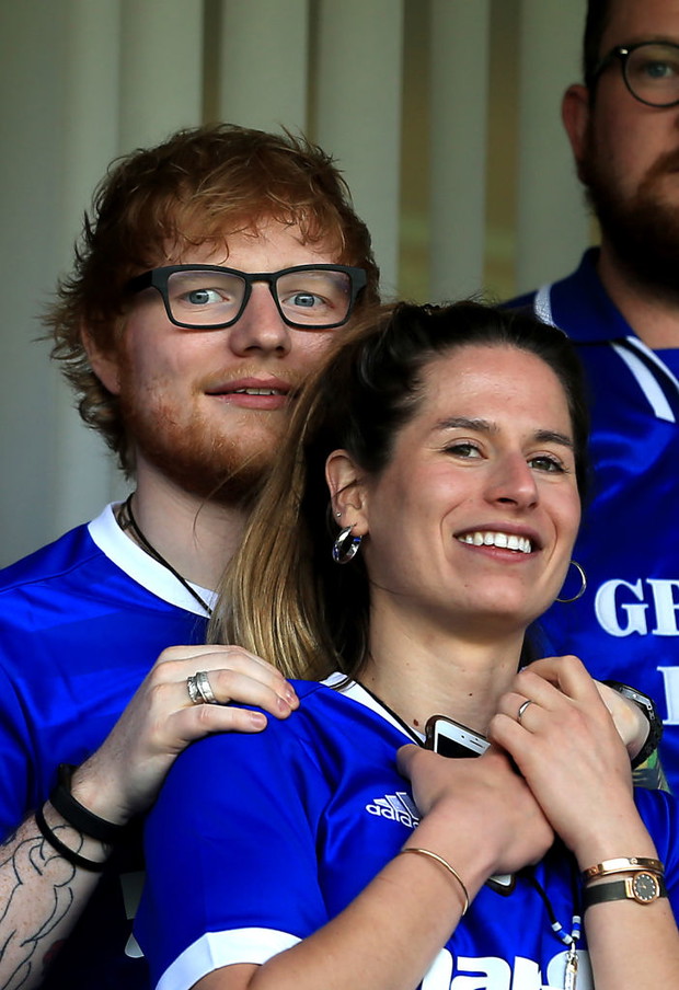 Ed Sheeran i jego żona Cherry Seaborn.
