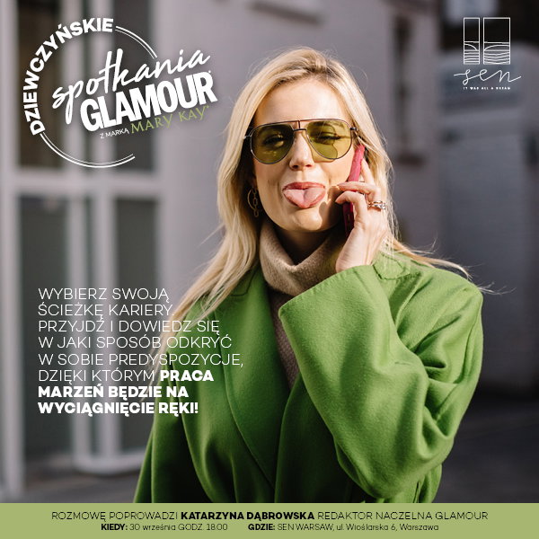 Już jutro Dziewczyńskie Spotkanie GLAMOUR x Mary Kay. Wstęp wolny! Zapisz się, aby zagwarantować sobie miejsce