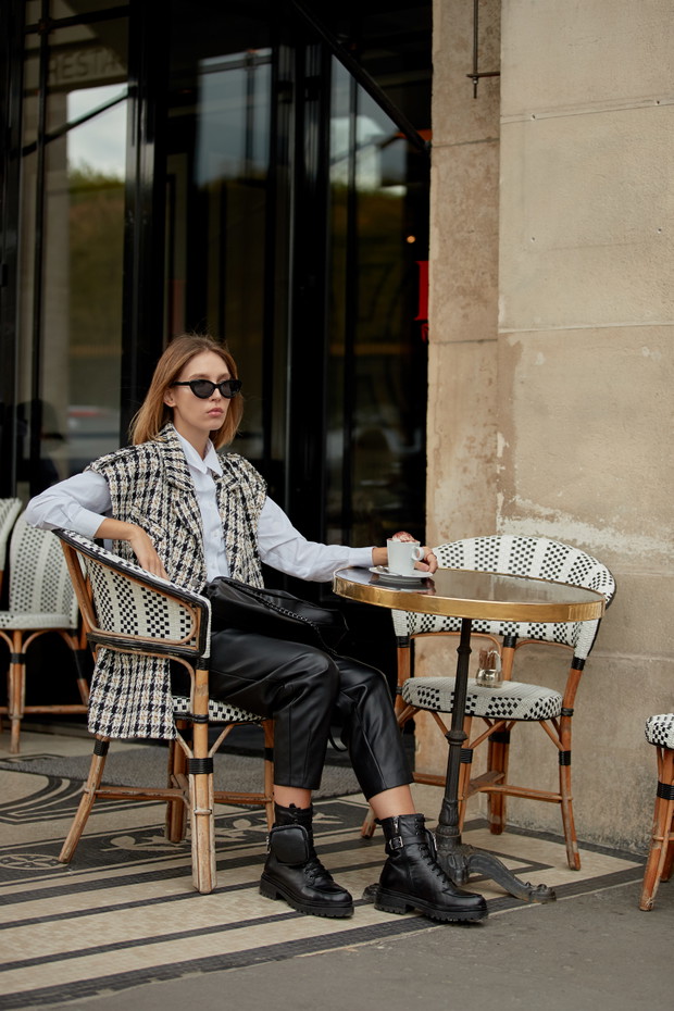 Dagmara Jarzynka w butach CCC na Paris Fashion Week