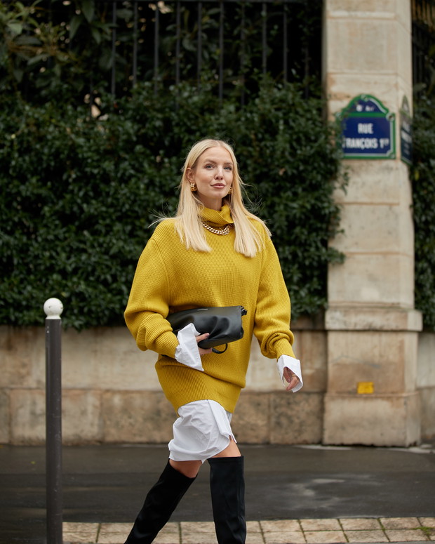Leonie Hanne w butach CCC na Paris Fashion Week