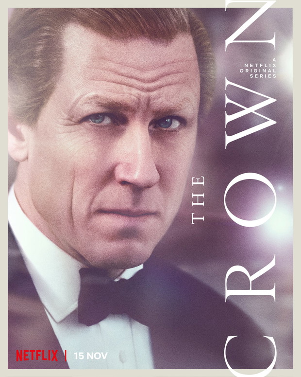 Plakaty promujące „The Crown 4”: Tobias Menzies jako książę Filip.