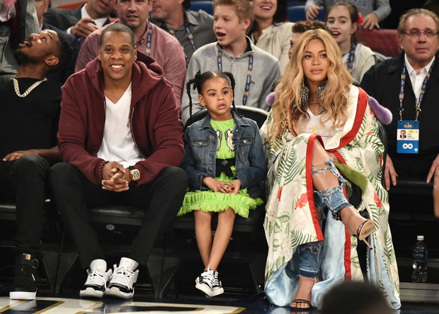 Beyoncé i Jay-Z z córką Blue Ivy.