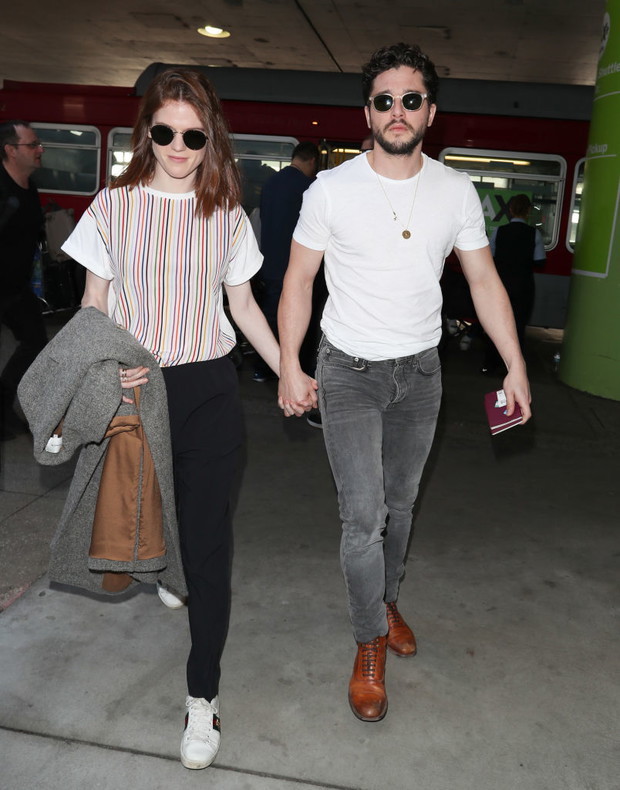 Rose Leslie i Kit Harrington na co dzień.