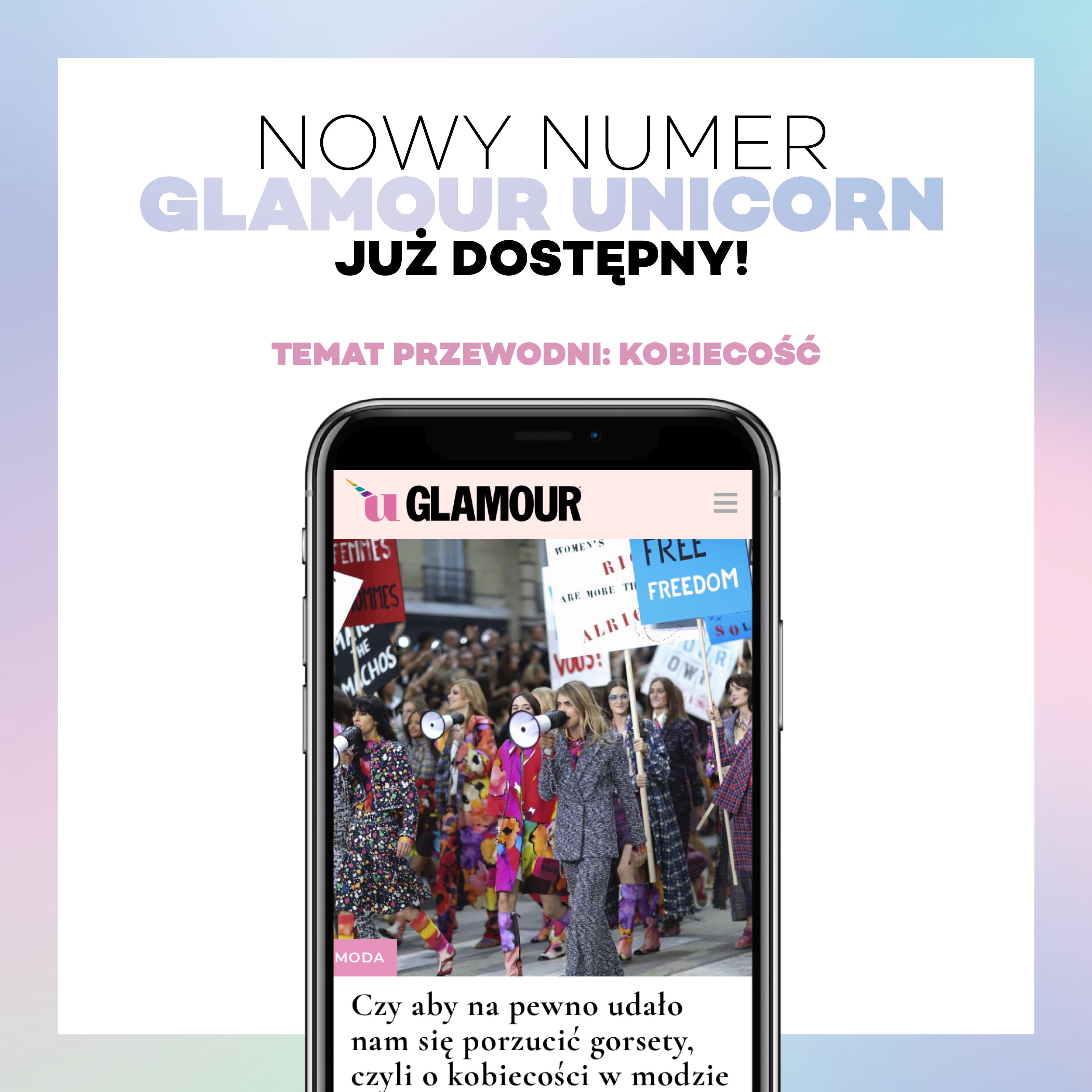 Już jest! Nowe, szóste wydanie GLAMOUR Unicorn. Temat przewodni: KOBIECOŚĆ