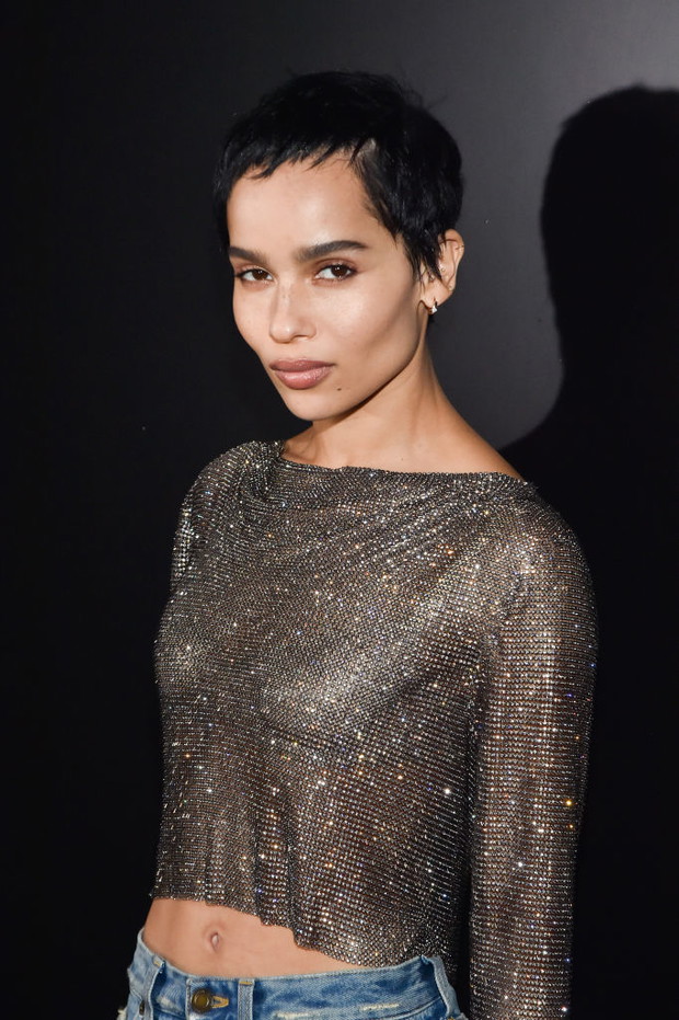 Krótkie fryzury - inspiracje. Zoë Kravitz