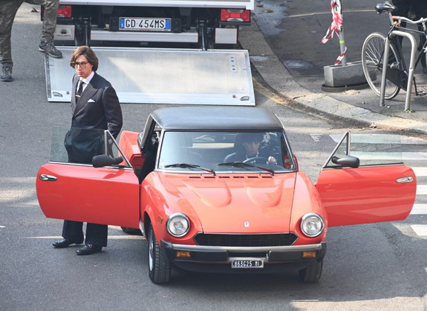 Lady Gaga i Adam Driver na planie filmu „House of Gucci”