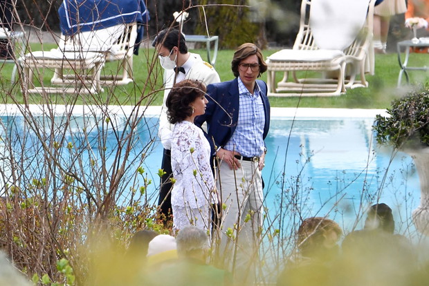 Lady Gaga i Adam Driver na planie filmu „House of Gucci”