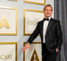 Brad Pitt na 93. ceremonii rozdania Oscarów.