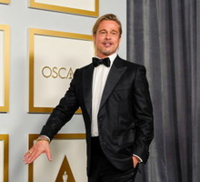Brad Pitt na 93. ceremonii rozdania Oscarów.