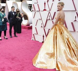 Oscary 2021: Najpiękniejsze stylizacje gwiazd z czerwonego dywanu / Carey Mulligan
