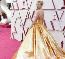 Oscary 2021: Najpiękniejsze stylizacje gwiazd z czerwonego dywanu / Carey Mulligan