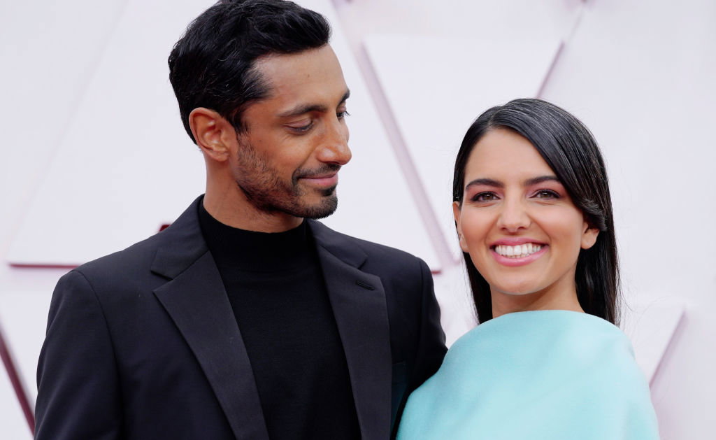 Riz Ahmed i jego żona Fatim Farheen Mirza na 93. ceremonii wręczenia Oscarów