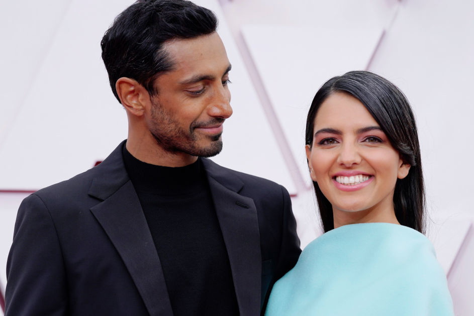 Riz Ahmed i jego żona Fatim Farheen Mirza na 93. ceremonii wręczenia Oscarów