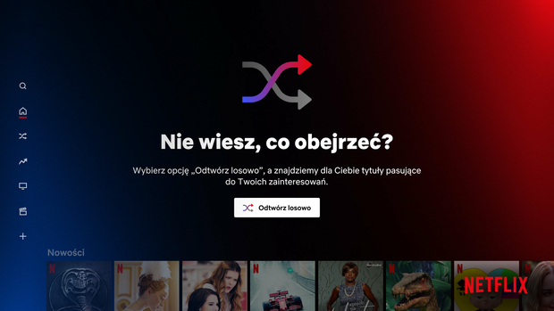 Jak skorzystać z opcji „Odtwórz losowo” na Netflix?