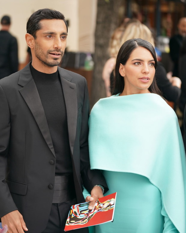 Riz Ahmed i jego żona Fatim Farheen Mirza na 93. ceremonii wręczenia Oscarów
