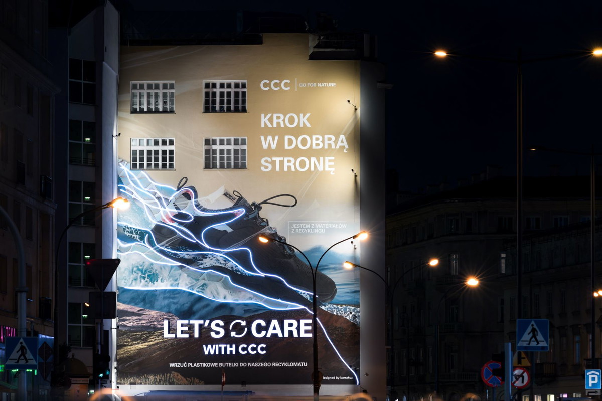 Let's care with CCC – wyjątkowy mural w centrum Warszawy
