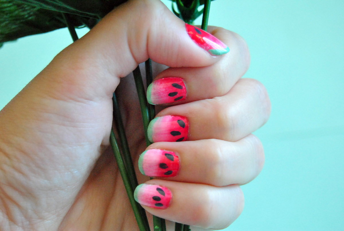 Paznokcie arbuzy, czyli modny owocowy manicure!