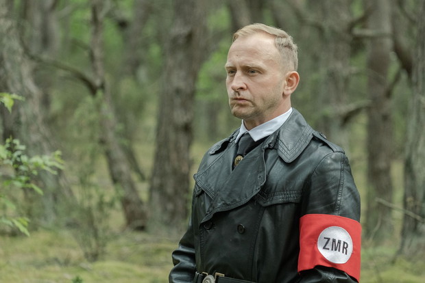Zdjęcia z planu filmu „Kryptonim Polska” w reżyserii Piotra Kumika