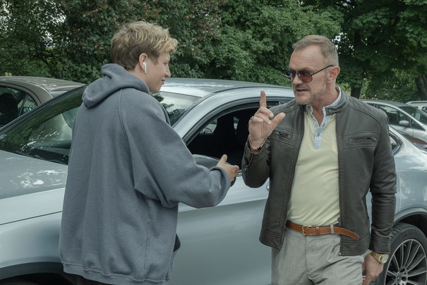 Zdjęcia z planu filmu „Kryptonim Polska” w reżyserii Piotra Kumika