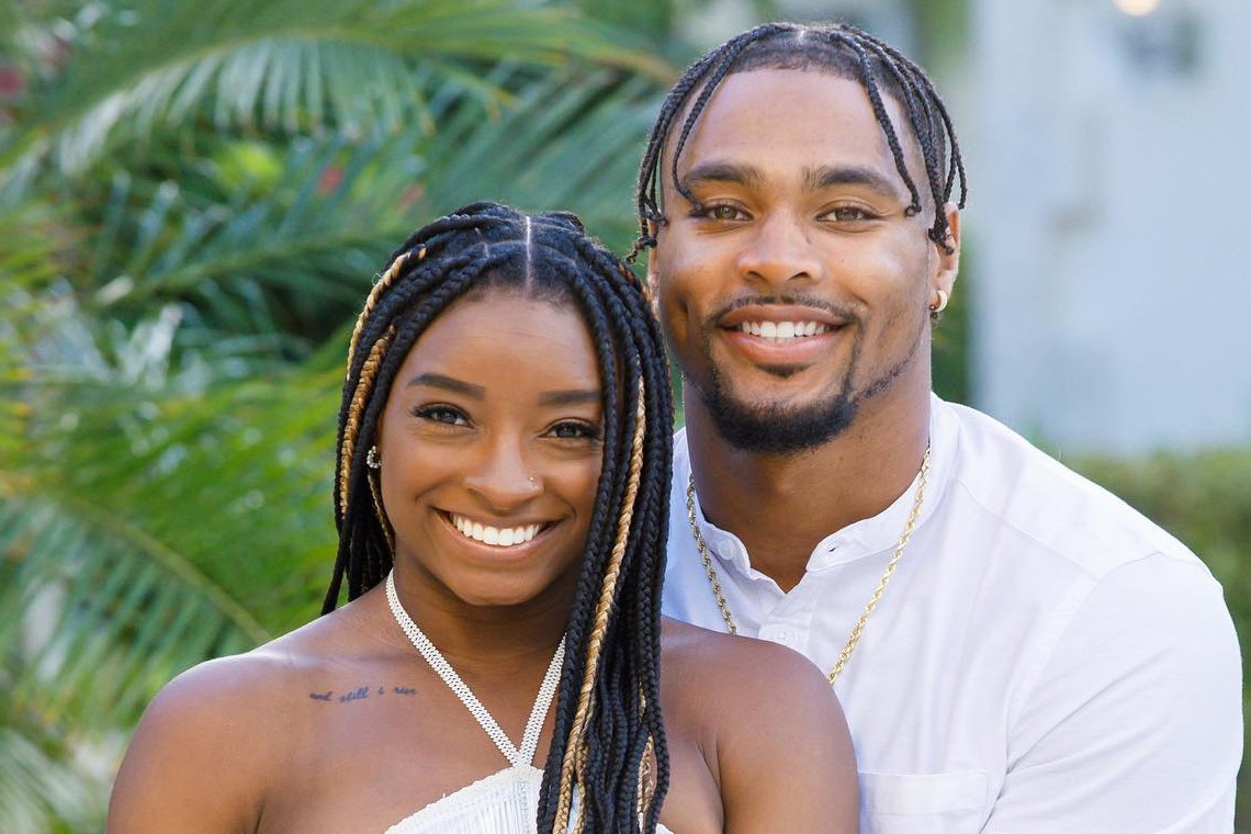 Simone Biles i Jonathan Owens wzięli ślub, a wszystko zaczęło się od aplikacji randkowej