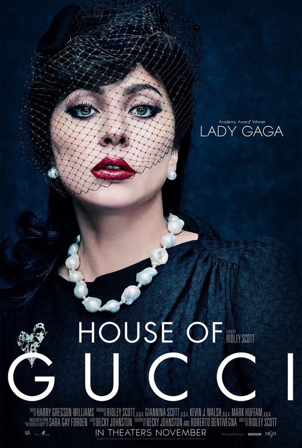 Plakat do filmu „House od Gucci”: Lady Gaga