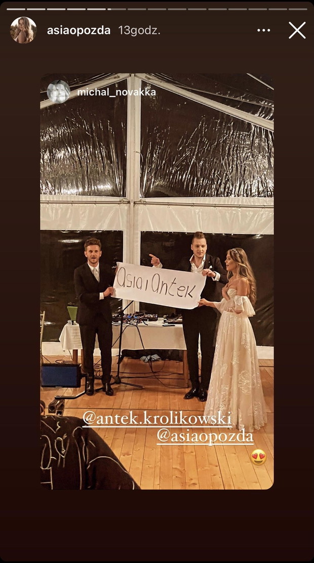 Joanna i Antek podczas wesela