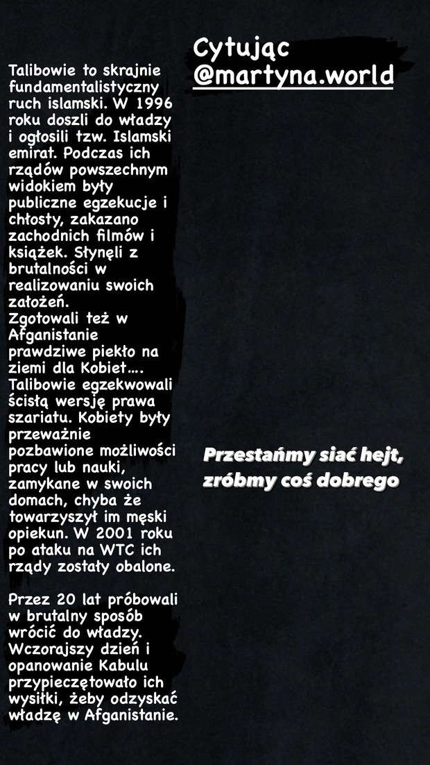 Joanna Moro przeprasza za post