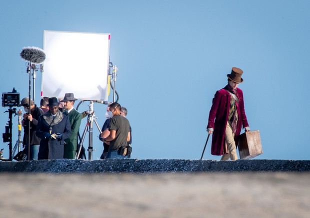 Timothee Chalamet jako Willy Wonka