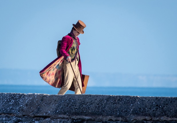 Timothee Chalamet jako Willy Wonka