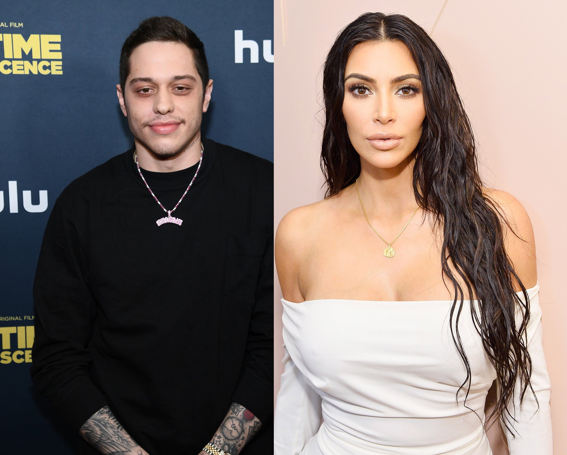 Oryginalny dress code na urodzinach Pete’a Davidsona. Komikowi i Kim Kardashian wystarczyła jedna piżama.