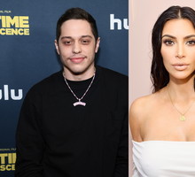 Oryginalny dress code na urodzinach Pete’a Davidsona. Komikowi i Kim Kardashian wystarczyła jedna piżama.