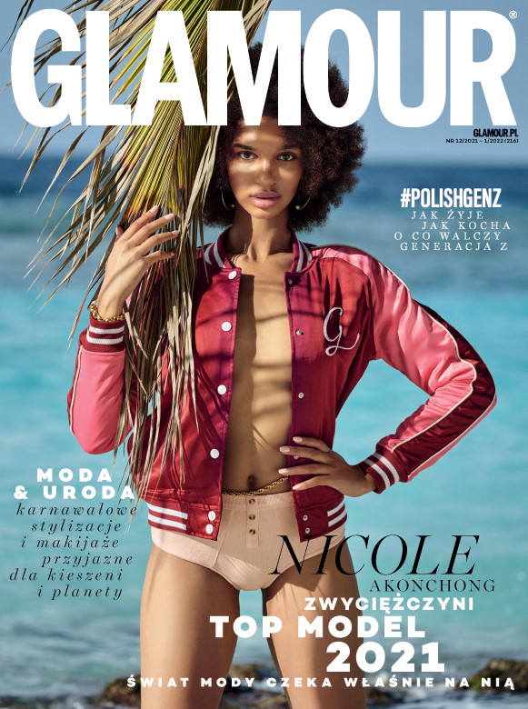 Nicole Akonchong na okładce magazynu GLAMOUR