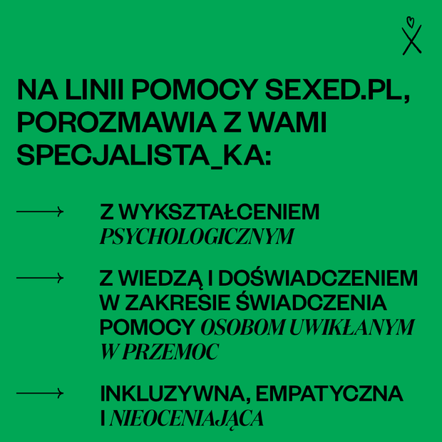 Sexed rusza z linią pomocy dla osób doświadczających przemocy