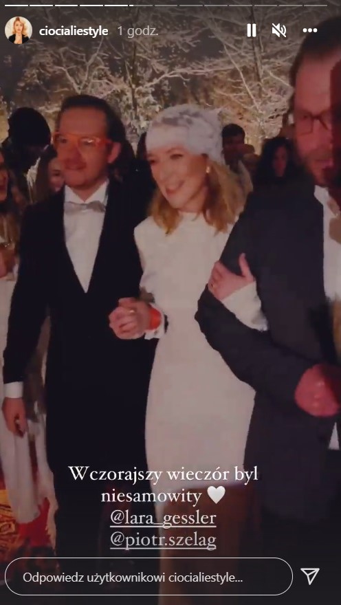 Lara Gessler i Piotr Szeląg odnowili przysięgę małżeńską