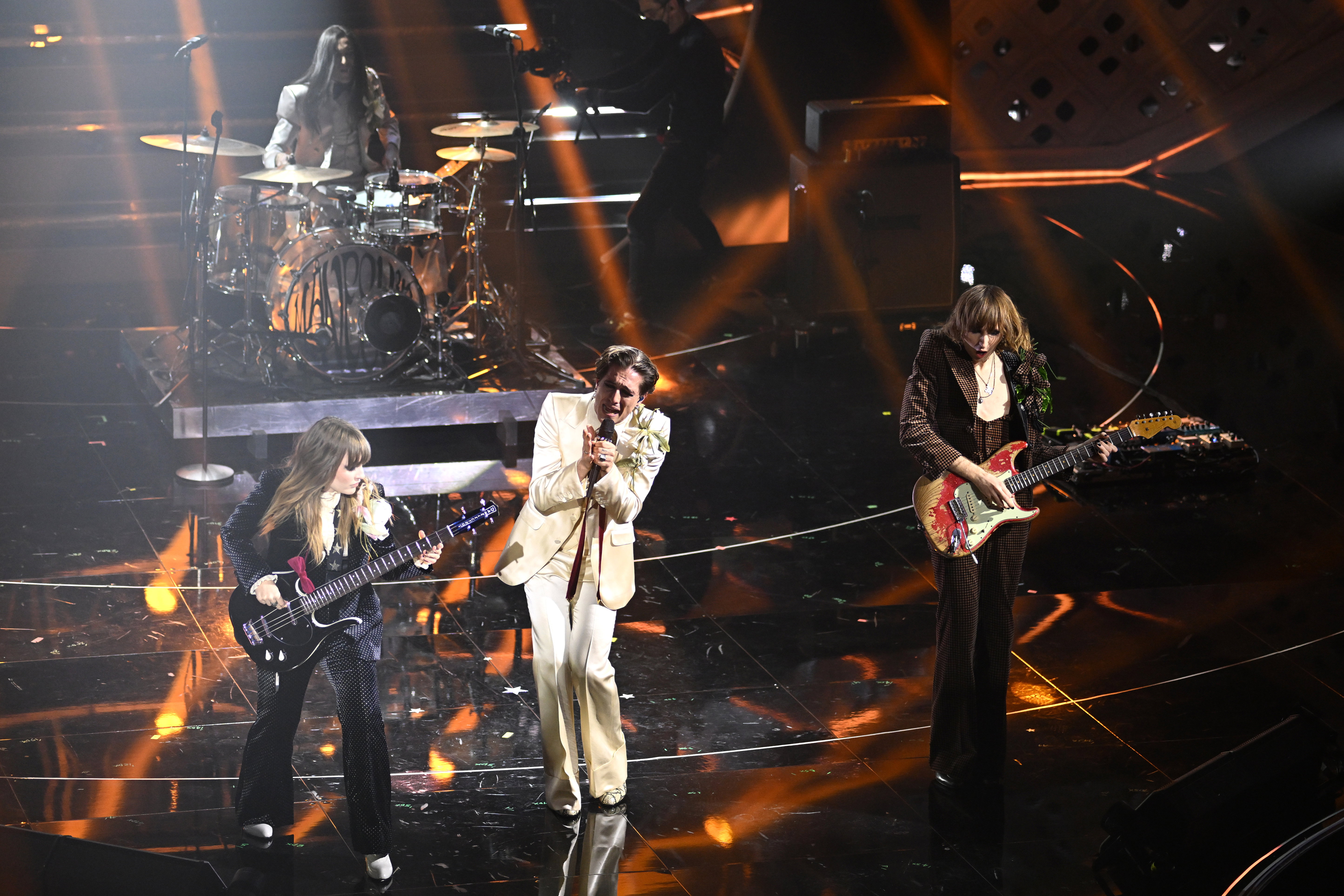 Występ Maneskin na Festiwalu Piosenki Włoskiej w San Remo 2022