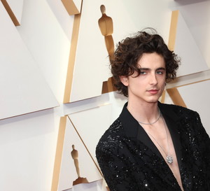Oscary 2022: Timothée Chalamet znów zaskoczył stylizacją na czerwonym dywanie. Wyglądał hot, ale...