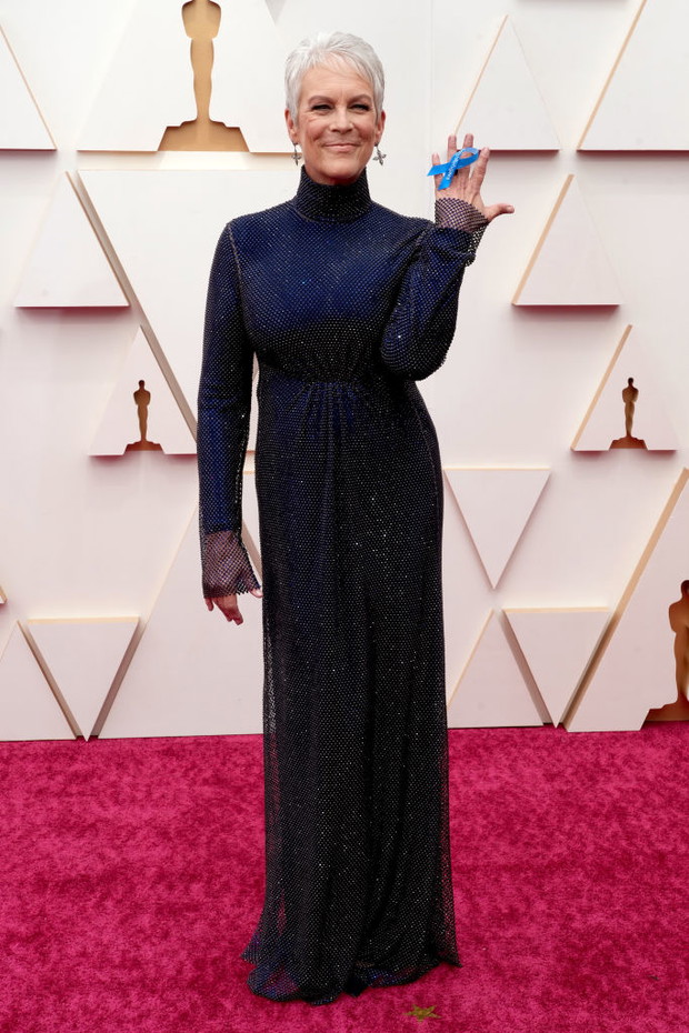 Oscary 2022 stylizacje gwiazd: Jamie Lee Curtis