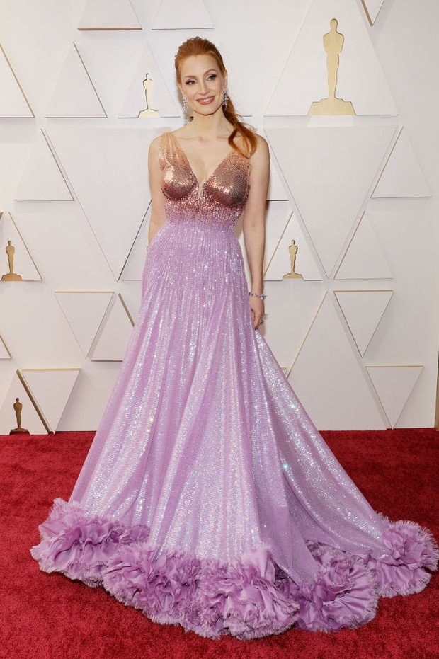 Oscary 2022 stylizacje gwiazd: Jessica Chastain