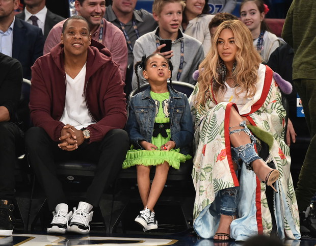 Blue Ivy, Jay Z, Beyoncé