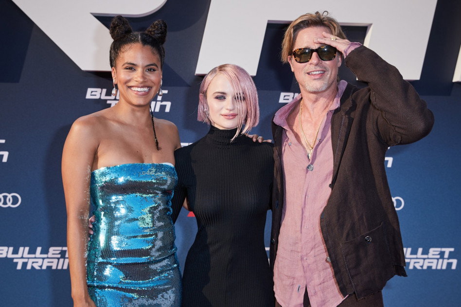 Zazie Beetz, Joey King, Brad Pitt