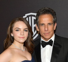 Ben Stiller przyszedł na Złote Globy 2019 z córką. Ale wyrosła!