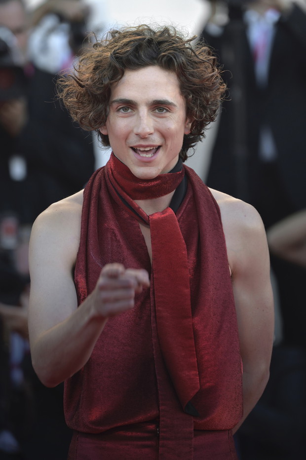 Timothée Chalamet na 79. Festiwalu Filmowym w Wenecji.